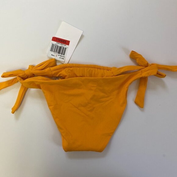 BECCA by Rebecca Virtue Tie-Side Bikini Bottom – XS – NWT – Marigold ORB - Picture 1 of 3